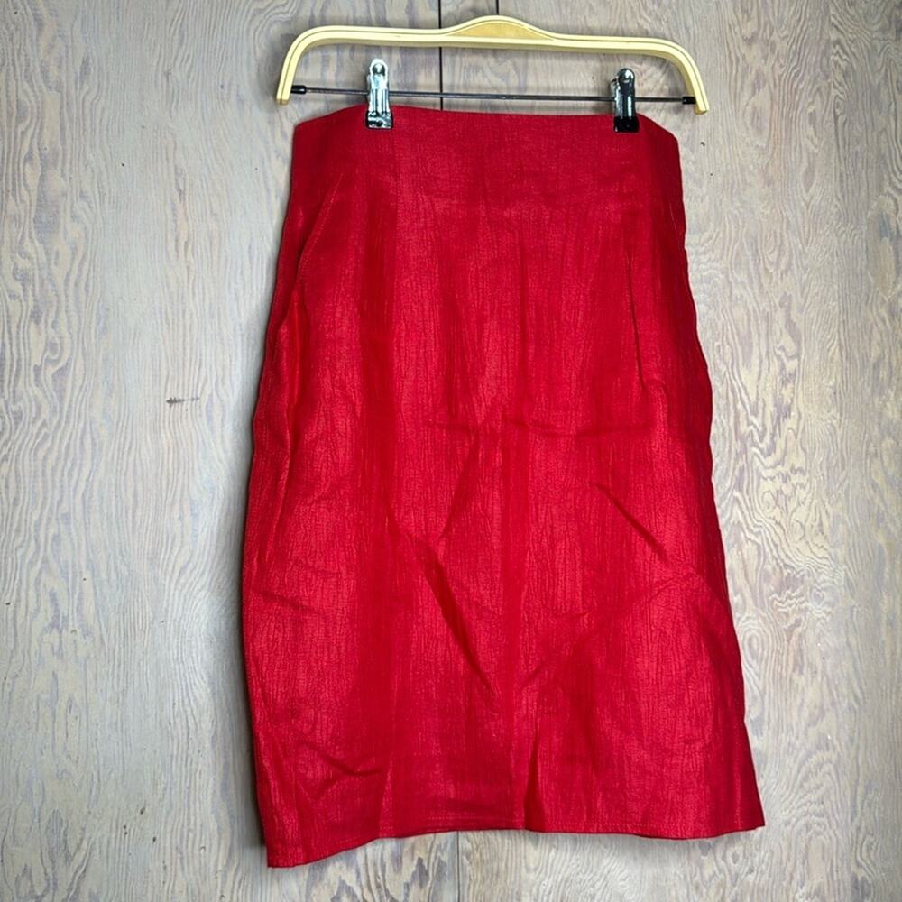 Vintage NWT Umberto Ginocchietti Women's Red Pencil Skirt